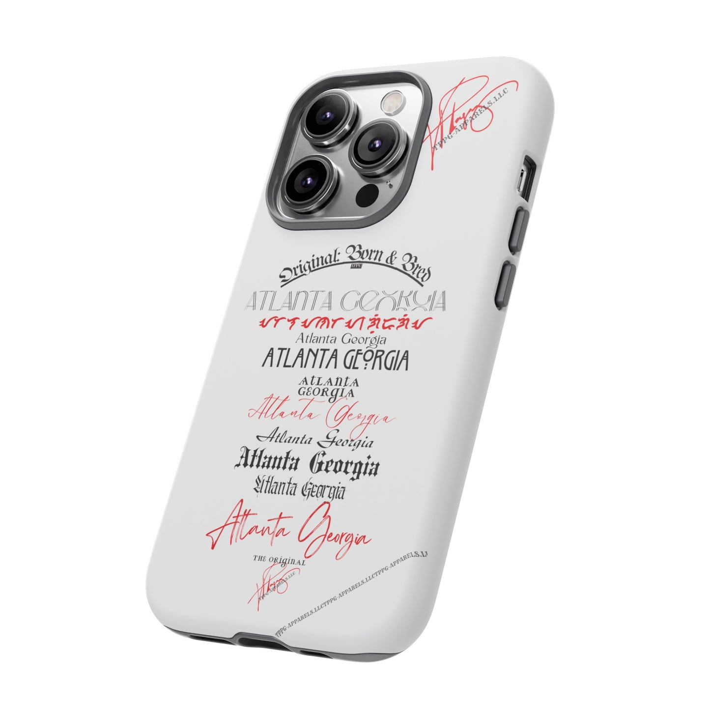 'ATL-Original Born & Bred' Design ~ Apple iPhones * Google Pixel * Samsung Galaxy Cases