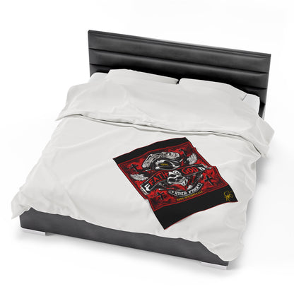 Plush "Father God Bikers" Blanket