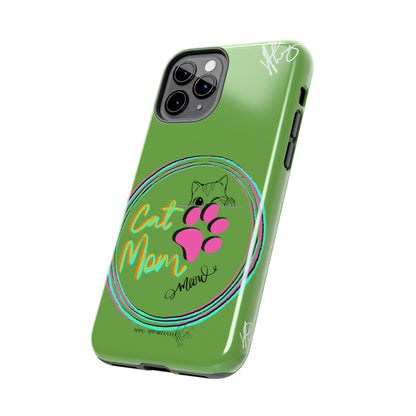 Guys here's another one of our Cutest "Cat Mom" Pet Designs (in a Light Green Base Color) Verision from the 'TPPG Collection' Line carries Several sizes of the "iPhone Series" Tough Phone Cases