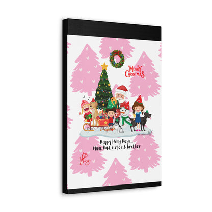 Holidays Time-"TPPG Brand Christmas Collection" - Canvas Gallery Wraps "- in Bold  familiar colors