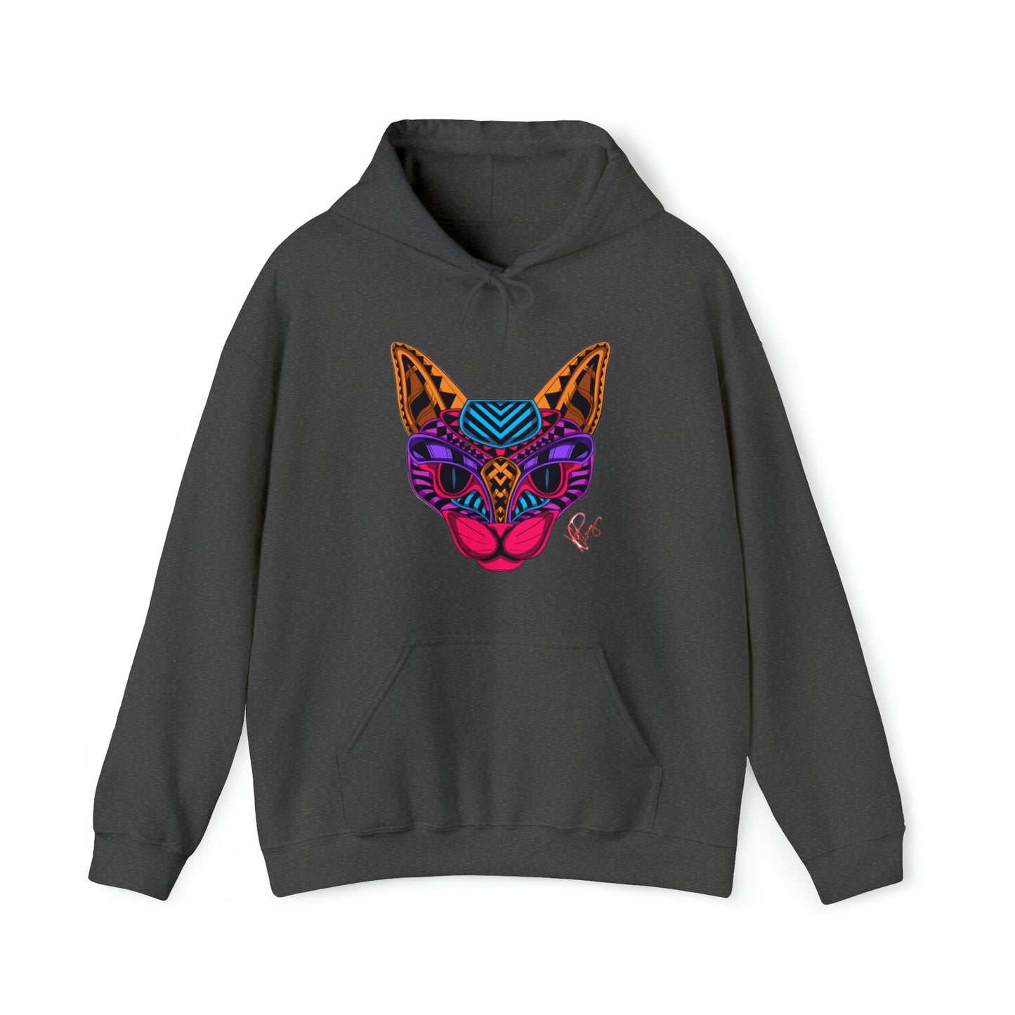 Bold & Colorful "Pet Design" Print Unisex Heavy Blend™ Hooded Sweatshirt - 6 sizes & 16 colors to choose from