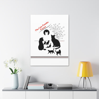 From our "TPPG Brand Pet Collection" - "The Cat Familia Posses.." Canvas Gallery Wraps in White