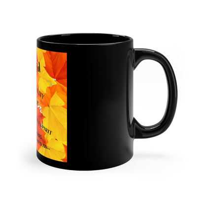 Sleek Style (Peace Sunshine) "TPPG Brand" Designer Style from the "TPPG-Apparels Brand" - 11oz Black Glossy Style Mug