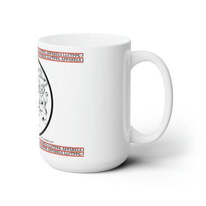 White 15oz "Men of Quality" Style Ceramic Mug Grabs the Attention of all who Views It!!-By the 'TPPG-Apparels' Brand Collection