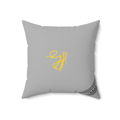 (Children) Square 1' Pillow-Grey "I'm Sleepy Now" design