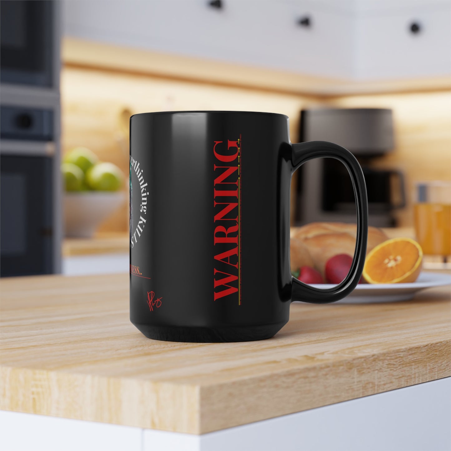 Black (WARNING) Mug (Sizes: 11oz & 15oz)