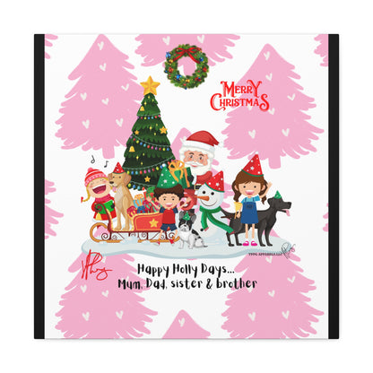 Holidays Time-"TPPG Brand Christmas Collection" - Canvas Gallery Wraps "- in Bold  familiar colors