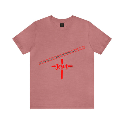 Unisex Jersey Short Sleeve Tee - 'Jesus/Faith' Design Style in Several colors