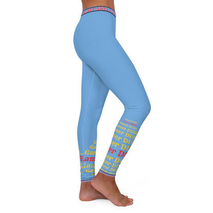 Light Blue "Gamer" Spandex Leggings By"TPPG-Apparels" Stylish Brands in available sizes