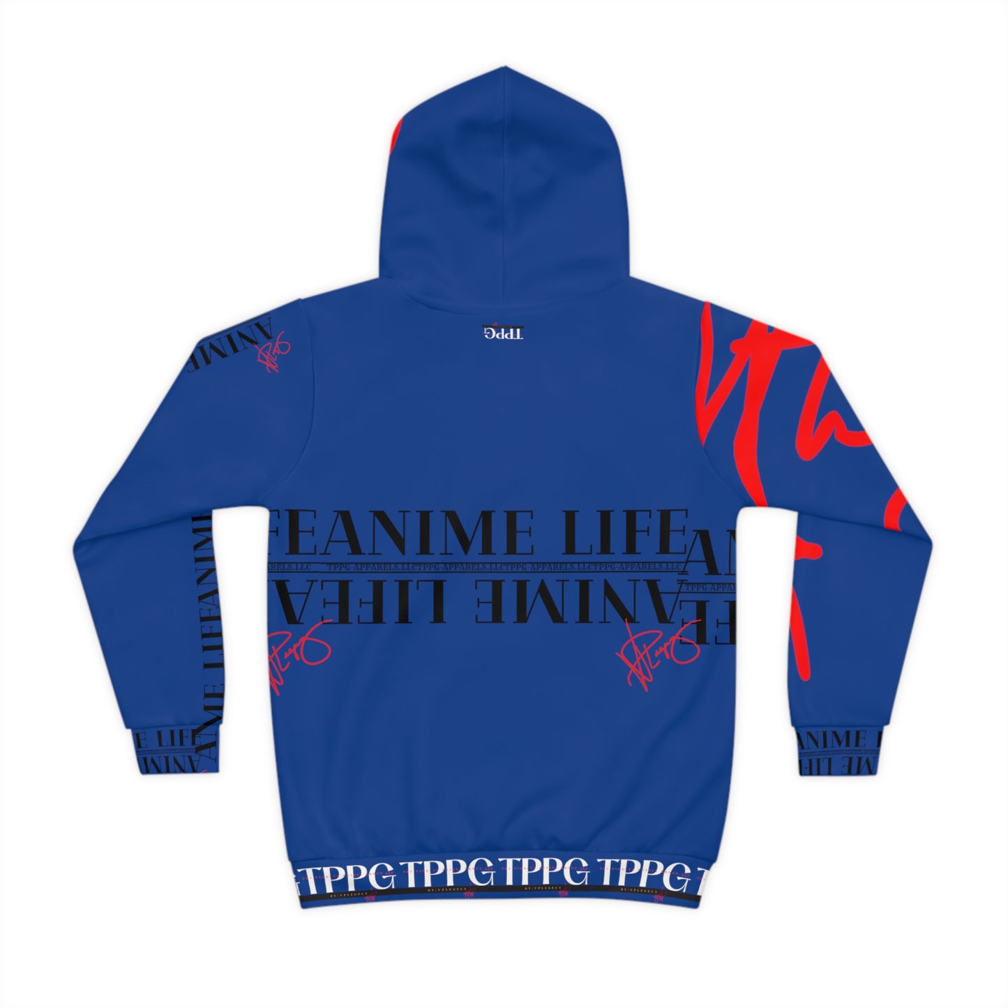 Children's (Dk. Blu) "TPPG Anime Life & Logo" Hoodie in 6 sizes