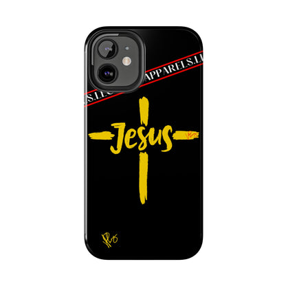 'iPhone Case' of A "Jesus/Faith" (Black)-Cute Cross Design 'TPPG Faith Collection'