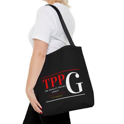 Our 3 sizes - Handy Brand Logo-front facing Style Design Tote Bag from the 'TPPG-Apparel' Brand