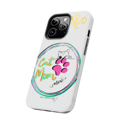 Guys Another one of our Cutest "Cat Mom" Pet Designs (in a White Base Color) Verision from the 'TPPG Collection' Line carries Several sizes of the "iPhone Series" Tough Phone Cases