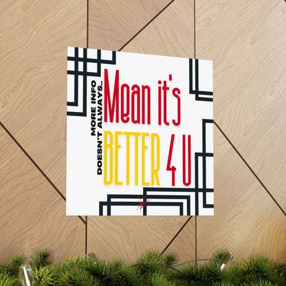 Vertical Poster "It’s Better 4U" (Matte)