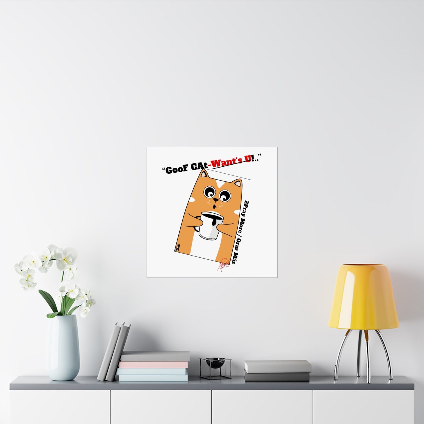 Vertical "GooF CAt" Matte Posters