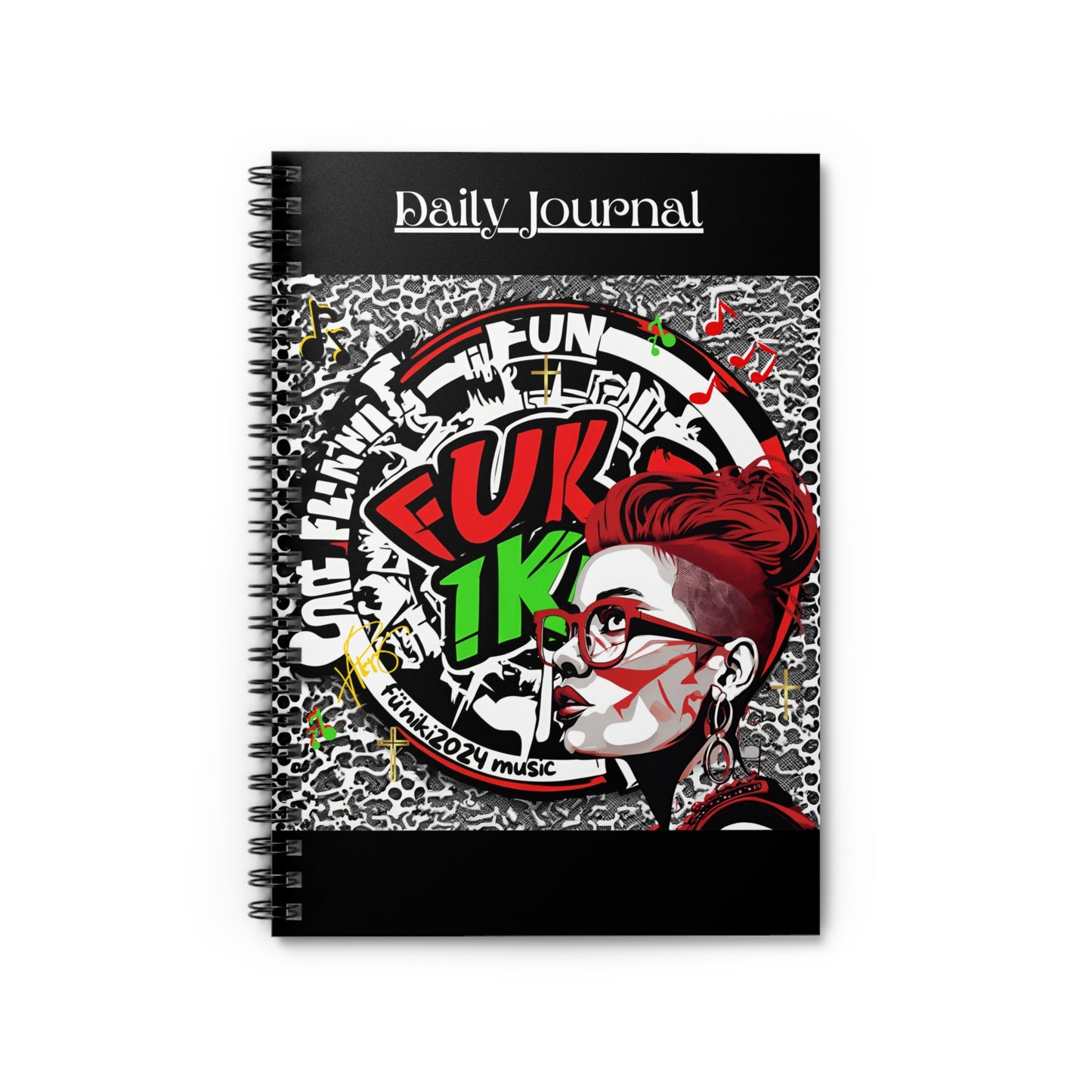 "Fun'iki2024" Music Spiral NoteBook