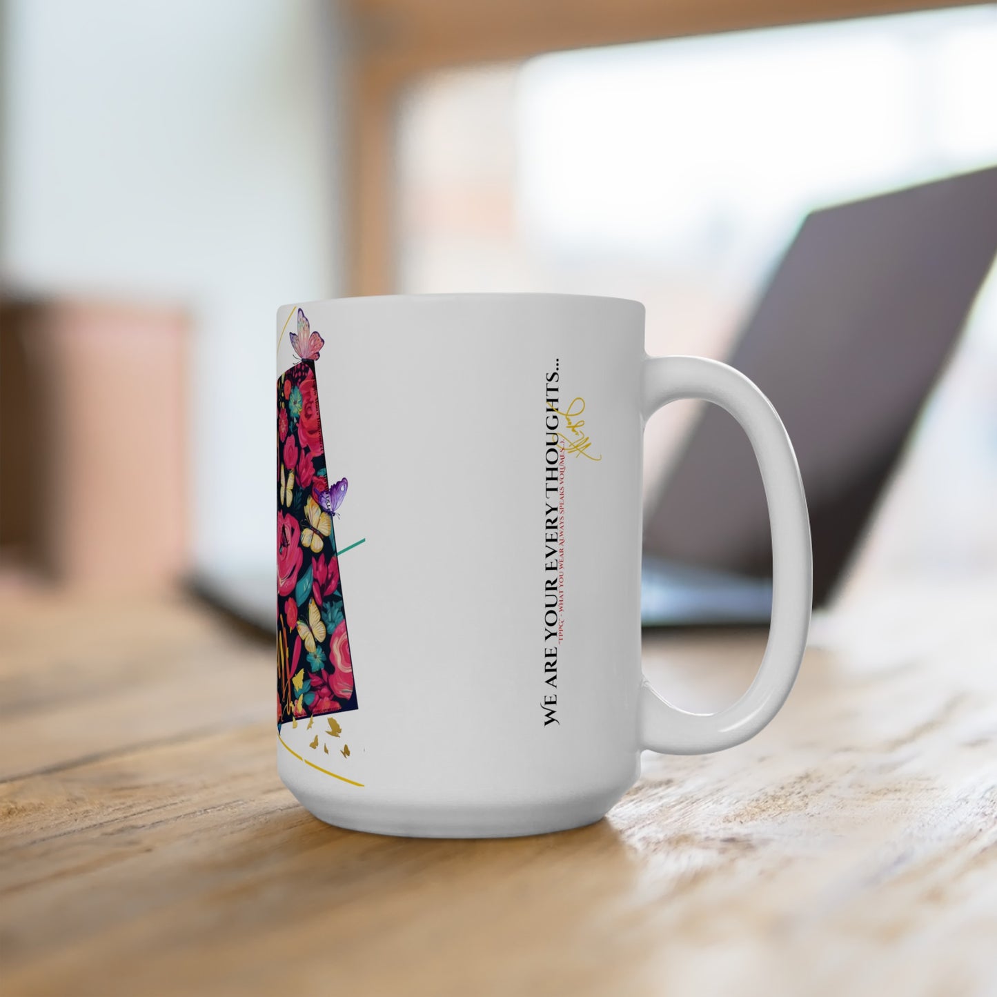 Vivid Bold "Happy Mom's Day" Floral Ceramic Mug - (11oz & 15oz)