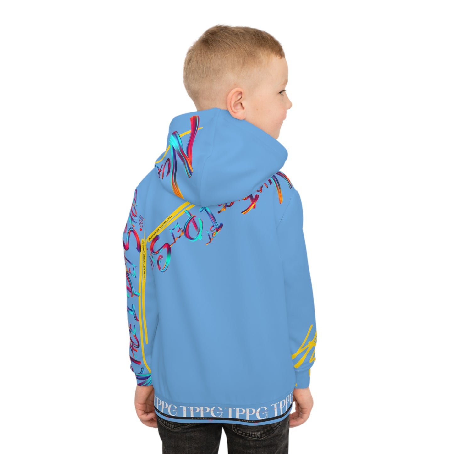 Kids/Children's (Lt. Blue) "TPPG Pet" Hoodie/Sweatshirt in 6 sizes