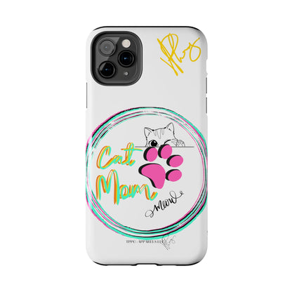 Guys Another one of our Cutest "Cat Mom" Pet Designs (in a White Base Color) Verision from the 'TPPG Collection' Line carries Several sizes of the "iPhone Series" Tough Phone Cases