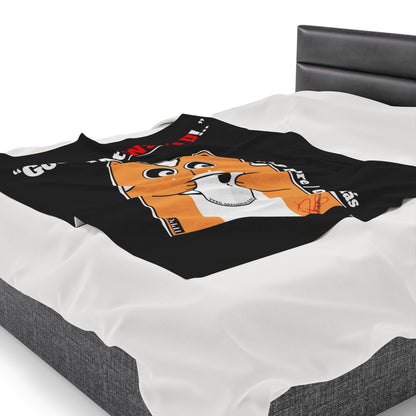 Velveteen "GooF CAt" Plush Blanket