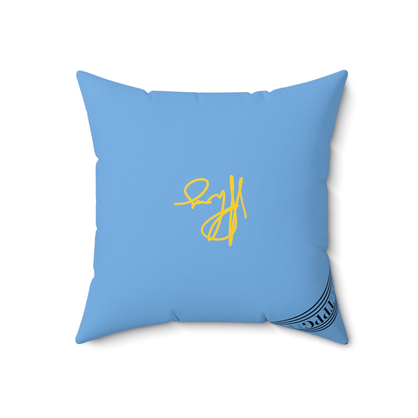 (Children) Spun Polyester ('1-side') Square Pillow (4 sizes-Lt. Blu Bgd) - By: "TPPG KIds Collection"