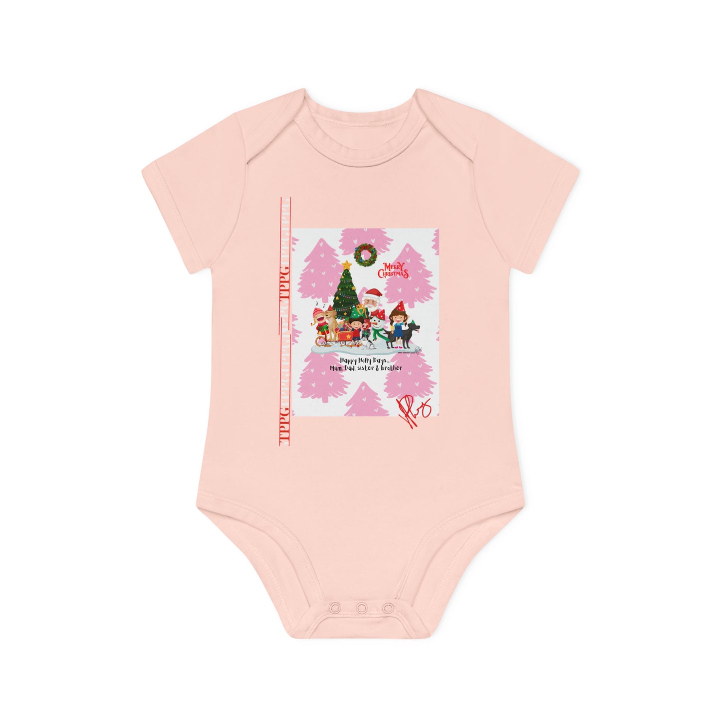 Comfortable, Colorful & Fun Apparels from "TPPG Baby Apparels Collection" Baby Organic Short Sleeve Bodysuit