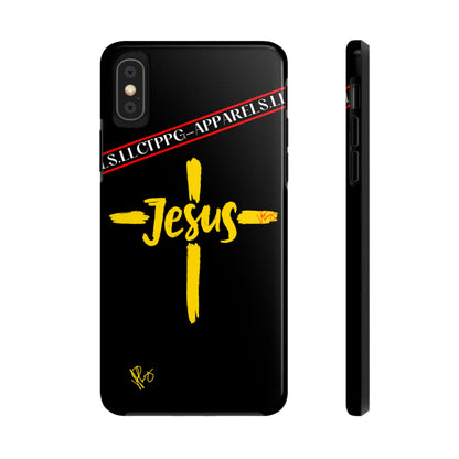 'iPhone Case' of A "Jesus/Faith" (Black)-Cute Cross Design 'TPPG Faith Collection'