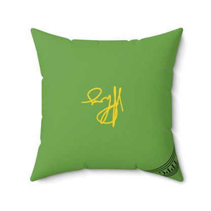 (Children) Spun Polyester ('1 side') Square Pillow (4 sizes-Forest Green Bgd) - By: "TPPG KIds Collection"