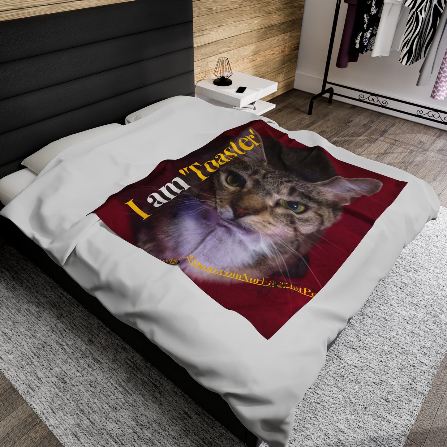 Velveteen "Pet" Plush Throw/ Blanket