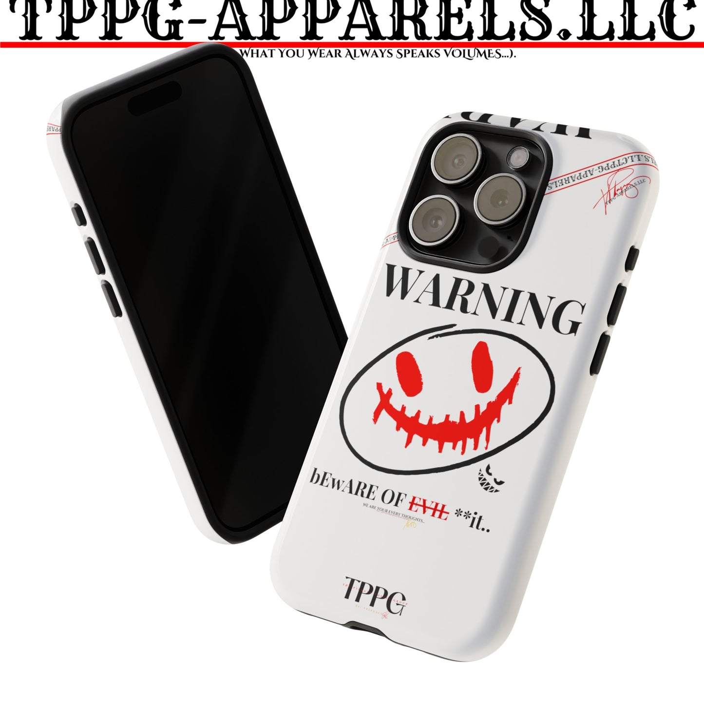 "WARNING-Evil"-Apple iPhones * Google Pixel * Samsung Galaxy Cases