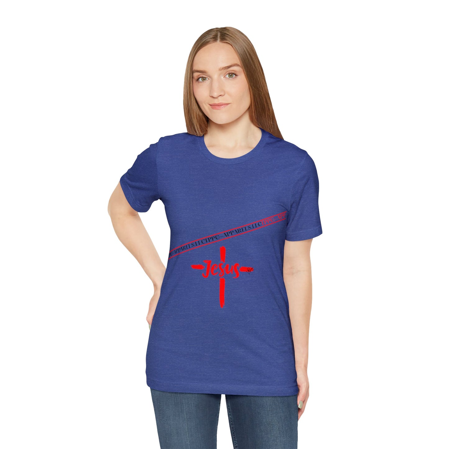 Unisex Jersey Short Sleeve Tee - 'Jesus/Faith' Design Style in Several colors