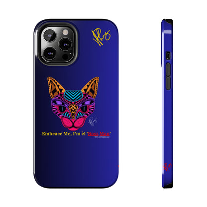 Cat Designs Phone Cases - iPhone/Samsung Galaxy & Google Pixel (Purple/Blue-Multi-Colored)