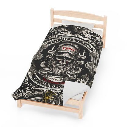 Plush Velveteen "Father God" Blanket