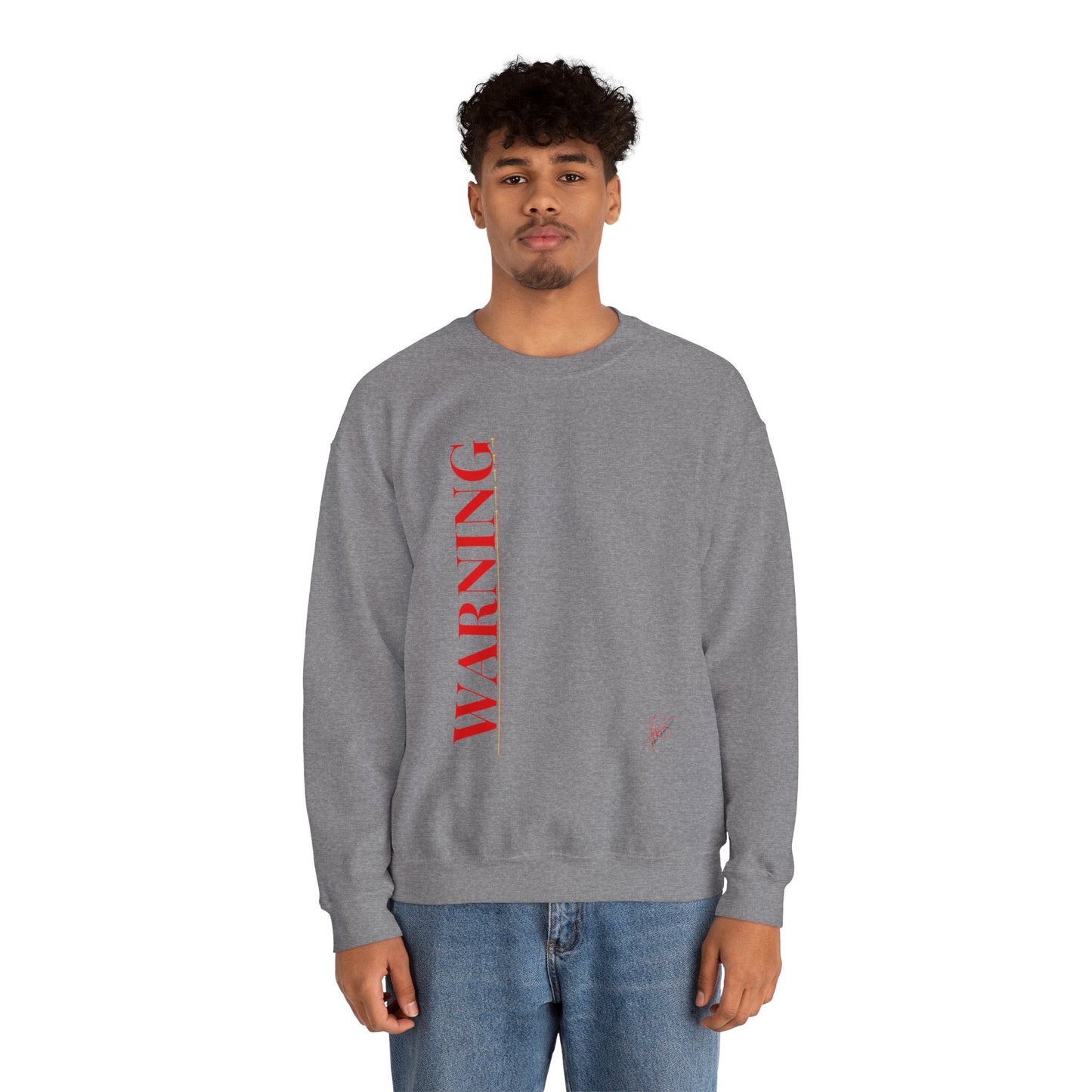 Crewneck Heavy Blend™('WARNING') Unisex Sweatshirt