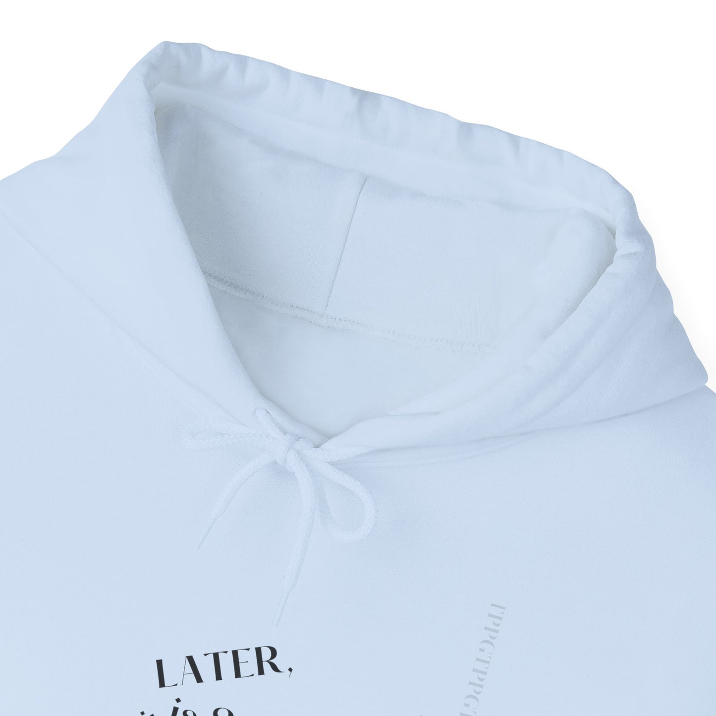 Hoodie-Heavy Blend™ "Later is 2 Late" Sweatshirt