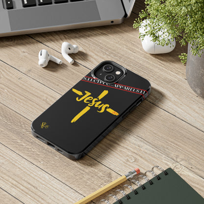 'iPhone Case' of A "Jesus/Faith" (Black)-Cute Cross Design 'TPPG Faith Collection'