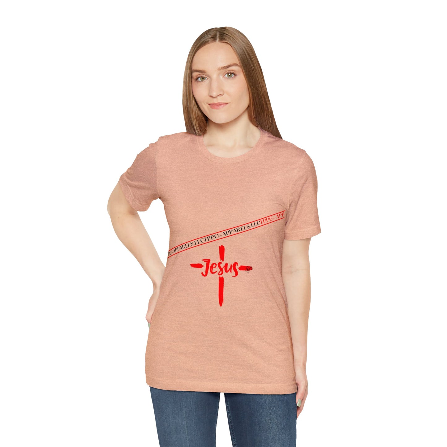 Unisex Jersey Short Sleeve Tee - 'Jesus/Faith' Design Style in Several colors