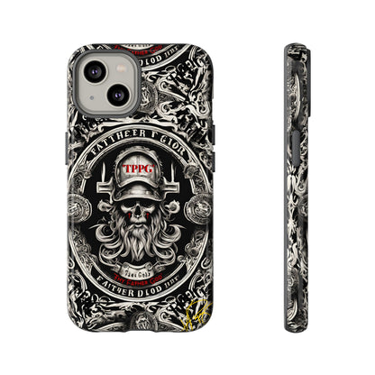 "Father God" iPhone/Google Pixel & Samsung Tough Phone Case (Black/Red & Grey)