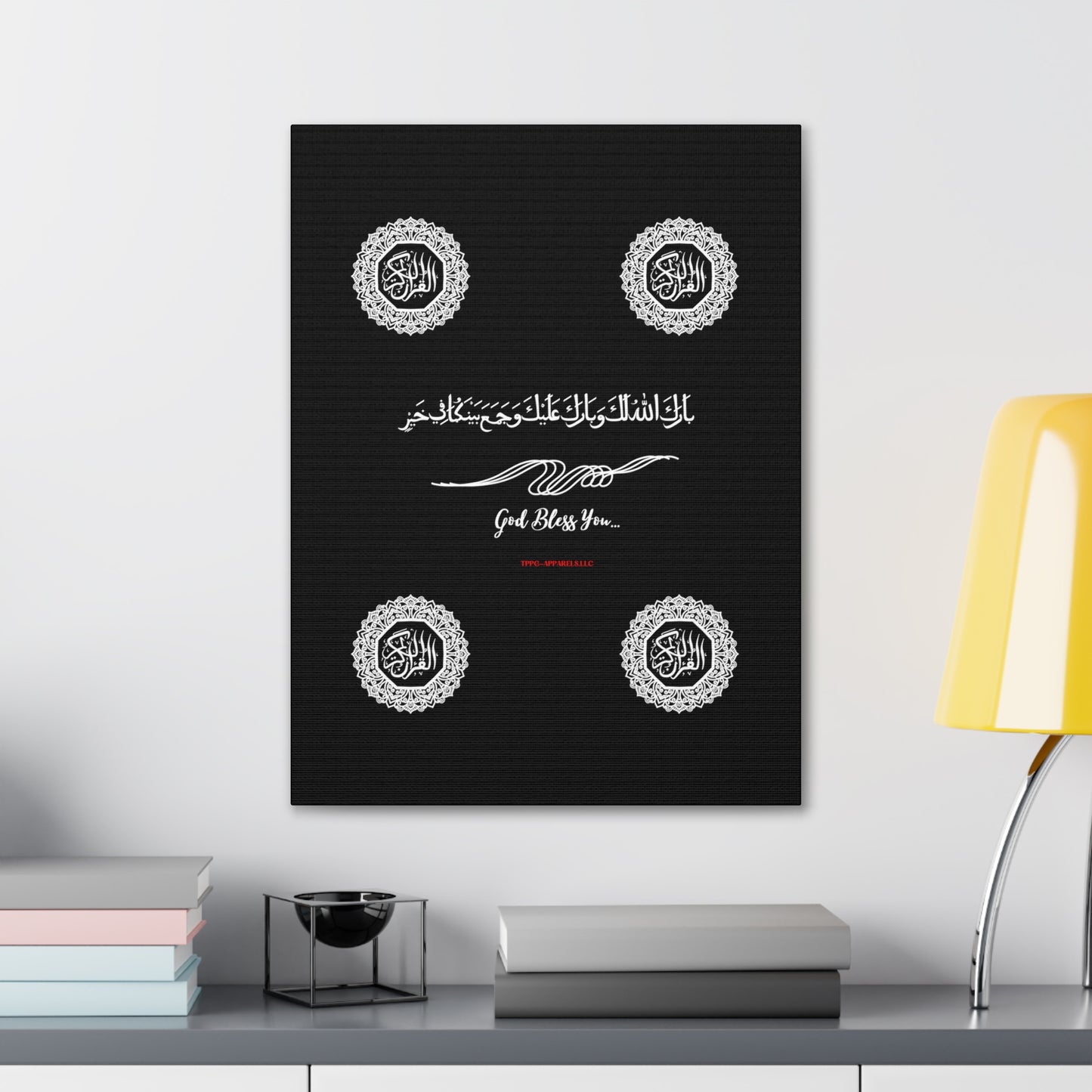 From our "TPPG Brand Arabic Faith Collection" - "Meaning:God Bless You.." Canvas Gallery Wraps