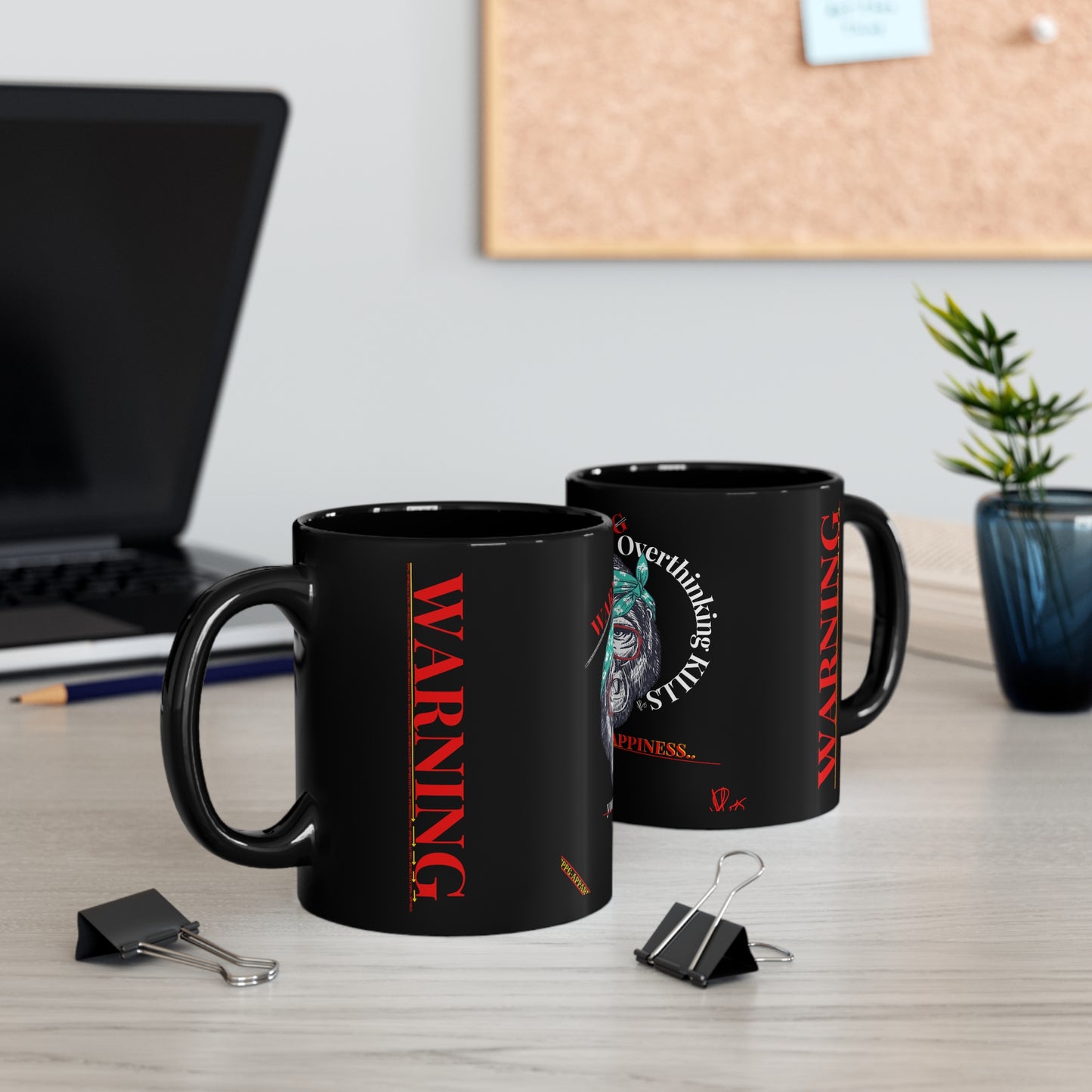 Black (WARNING) Mug (Sizes: 11oz & 15oz)