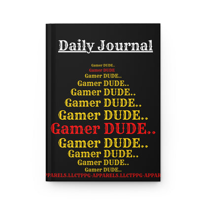 This kool & lovely 150 Lined pgs/75 Sheets - 'Gamers' Matte Hardcover Journal from the "TPPG-Apparels"- Collection