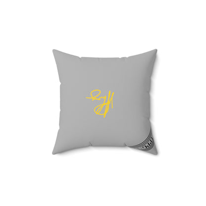 (Children) Square 1' Pillow-Grey "I'm Sleepy Now" design