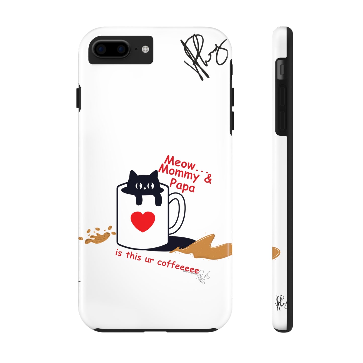 Guys here's another one of our Cutest Pet Designs (in a White Base Color) Verision from the 'TPPG Collection' Line carries Several sizes of the "iPhone Series" Tough Phone Cases