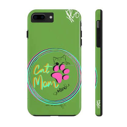 Guys here's another one of our Cutest "Cat Mom" Pet Designs (in a Light Green Base Color) Verision from the 'TPPG Collection' Line carries Several sizes of the "iPhone Series" Tough Phone Cases