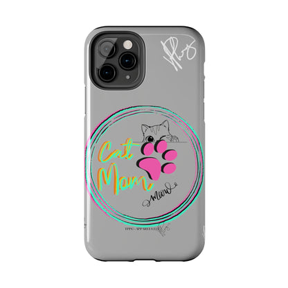 Here is another one of our Cutest "Cat Mom" Pet Designs (in a Light Grey Base Color) Verision from the 'TPPG Collection' Line carries Several sizes of the "iPhone Series" Tough Phone Cases