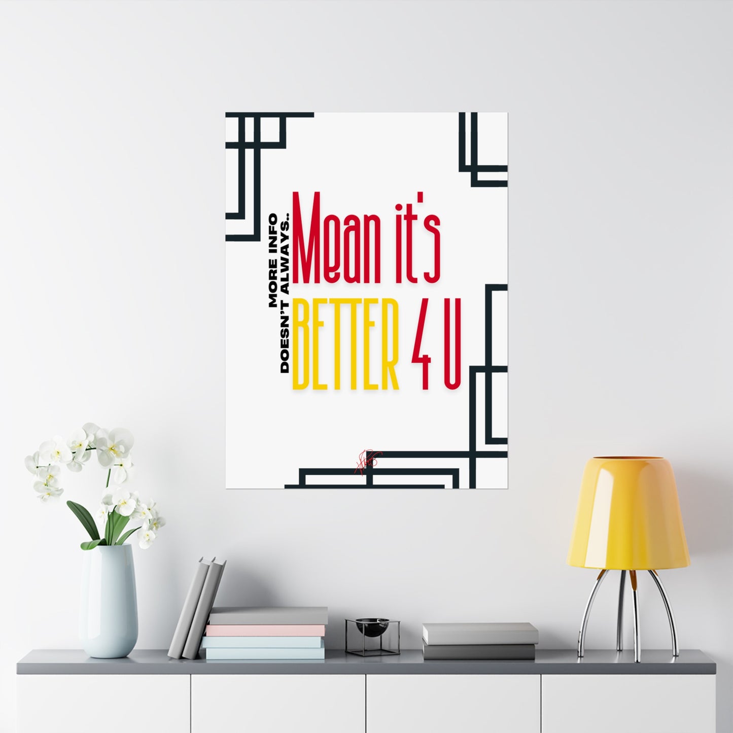 Vertical Poster "It’s Better 4U" (Matte)