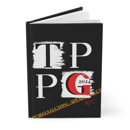 Matte Hardcover 75 Sheet Journal By:"TPPG 2024" Brand