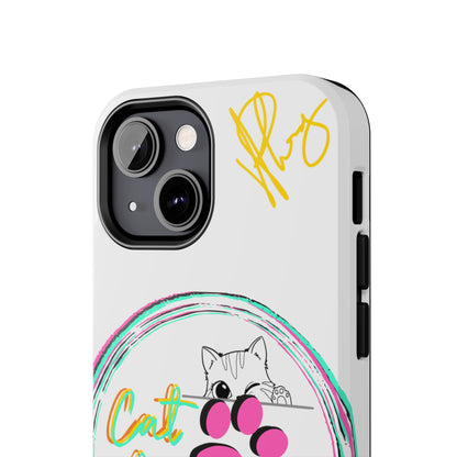 Guys Another one of our Cutest "Cat Mom" Pet Designs (in a White Base Color) Verision from the 'TPPG Collection' Line carries Several sizes of the "iPhone Series" Tough Phone Cases