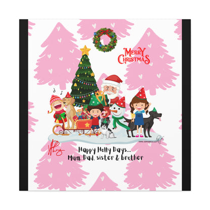 Holidays Time-"TPPG Brand Christmas Collection" - Canvas Gallery Wraps "- in Bold  familiar colors