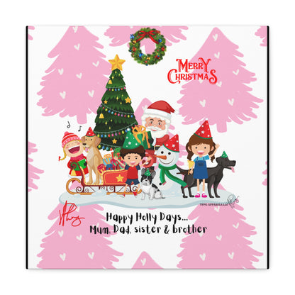 Holidays Time-"TPPG Brand Christmas Collection" - Canvas Gallery Wraps "- in Bold  familiar colors